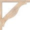 Ekena Millwork Funston Block Smooth Bracket w/ Offset Brace, Douglas Fir, 3 1/2"W x 24"D x 24"H BKT0402X24X24FST05SDF - alternate 3